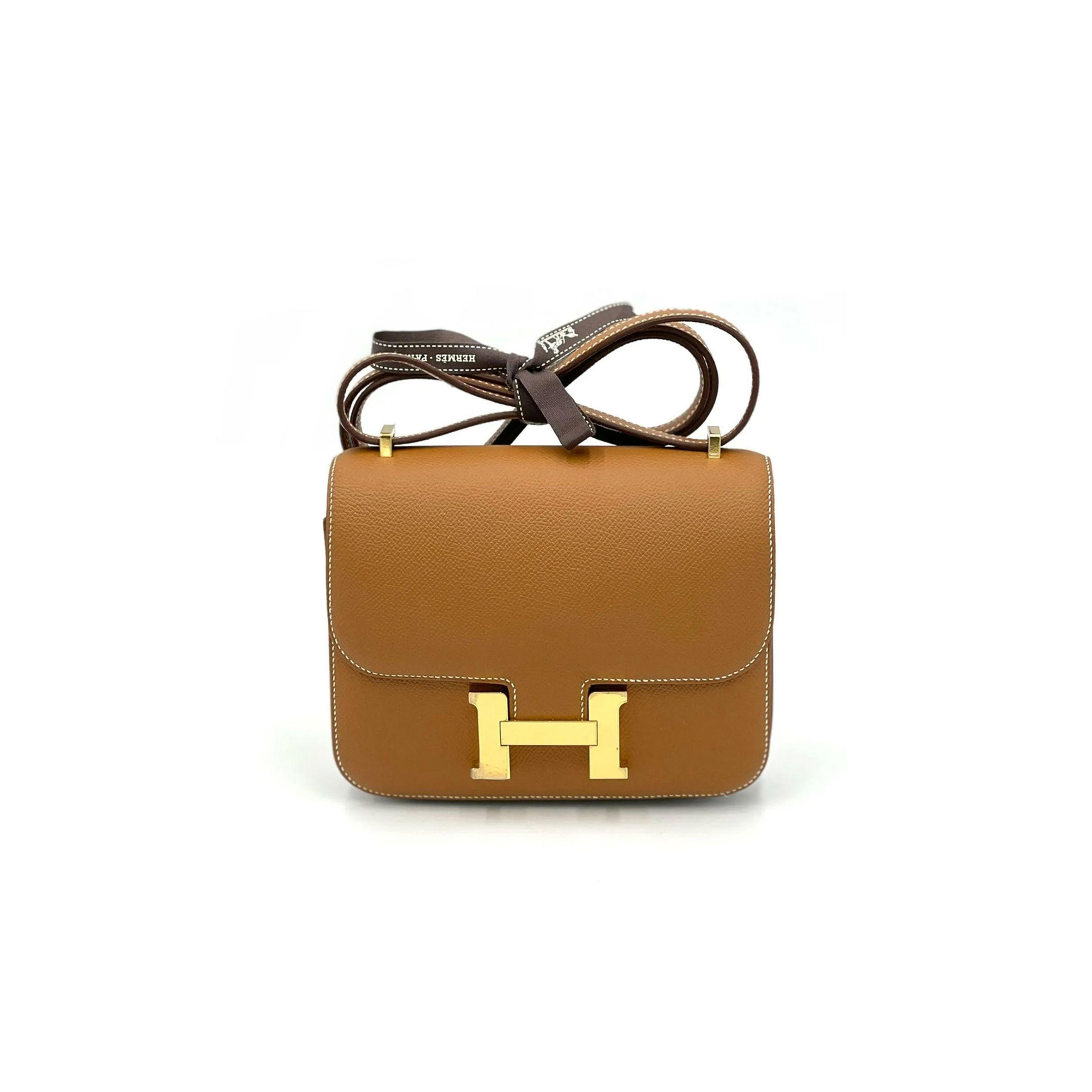 HERMÈS  MASTER CONSTANCE MINI 18 GOLD EPSOM H061677CC37(19*15*4cm)